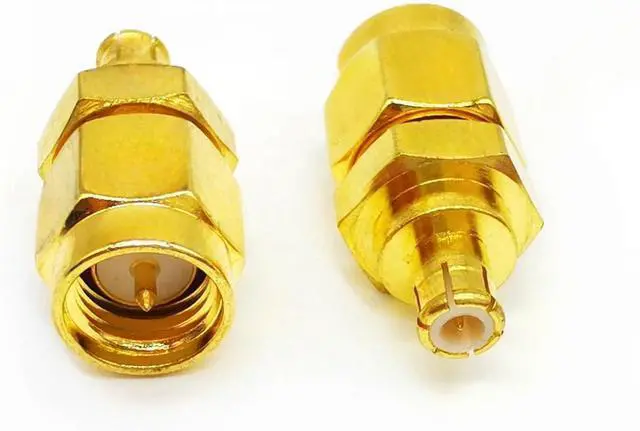 Alt view image 6 of 7 - 2PCS SMA MCX Antenna Adapter SMA Male to MCX Male Coax Connector Loss Low Coax Cable Adapter for WiFi Antenna FPV Drones Audio Video