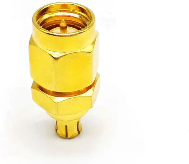 Alt view image 5 of 7 - 2PCS SMA MCX Antenna Adapter SMA Male to MCX Male Coax Connector Loss Low Coax Cable Adapter for WiFi Antenna FPV Drones Audio Video