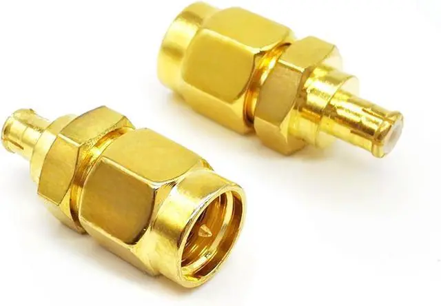 Alt view image 7 of 7 - 2PCS SMA MCX Antenna Adapter SMA Male to MCX Male Coax Connector Loss Low Coax Cable Adapter for WiFi Antenna FPV Drones Audio Video