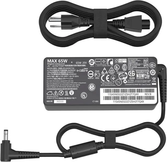 Main image of 65W 20V 3.25A AC Adapter Replacement for  Laptop Charger Ideapad 3 5 Flex 5 4 6 11 14 15 Flex-14 Flex-15 Flex 5-1470 5-1570 4-1470 110 110s 310 320 330 330s 510 520 520 30s