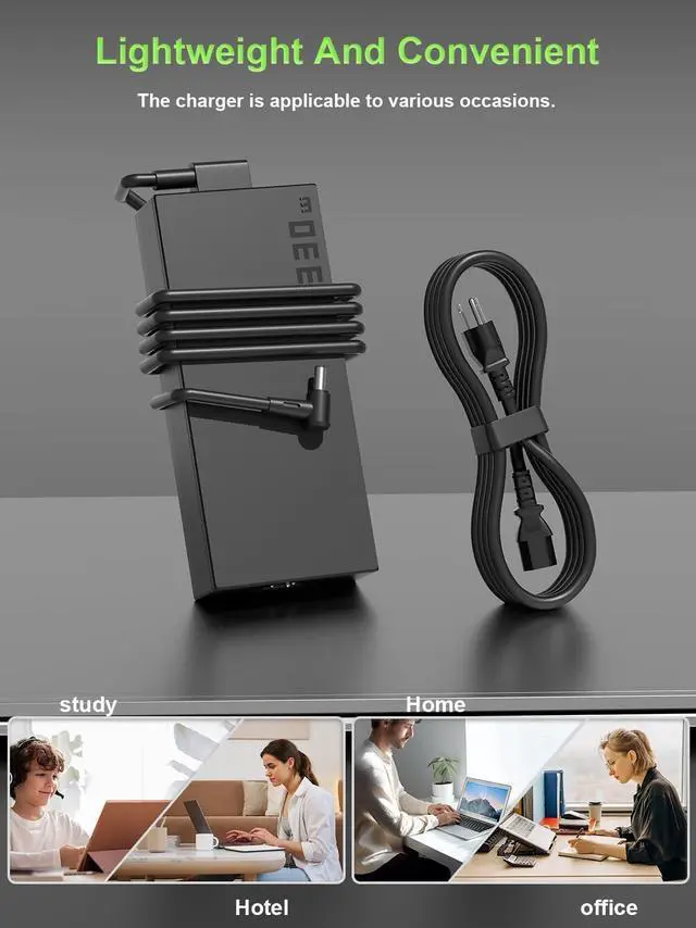 Alt view image 6 of 7 - 330W Charger Compatible with  ROG Strix Scar 18 17 16 G18 G16 G17 G15 G834 G634 G733 G814 G614 G513 G713 G732 Zephyrus Duo 16 15 M16 S17 GX650 GU604 Laptop Power Adapter