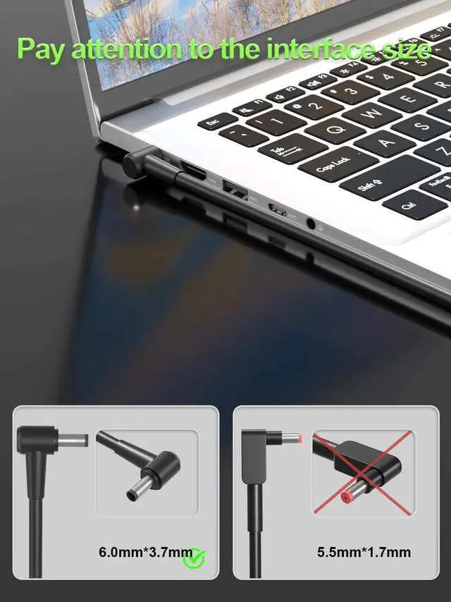 Alt view image 2 of 7 - 230W Charger Compatible with  ROG Zephyrus M15 S M GU502 GM501 GX502 GX701 GX531 GX501 GU501 Strix Scar II III 17 15 G17 G15 G GL704 GL504 G732 G512 ProArt15 17 Laptop