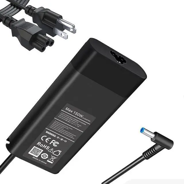 Main image of 150W Slim Smart AC Adapter for HP Zbook 15 16 17 15u 15v G3 G4 G5 G6 G7 G8 G9 Studio G4 G5 G7 G8 G9 Victus 15 OMEN by 15 17 Pavilion Gaming 15 17 TPN-CA11 TPN-DA09 Spectre Laptop Charger Power Supply
