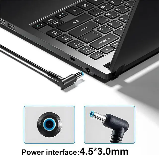 Alt view image 2 of 7 - 150W Slim Smart AC Adapter for HP Zbook 15 16 17 15u 15v G3 G4 G5 G6 G7 G8 G9 Studio G4 G5 G7 G8 G9 Victus 15 OMEN by 15 17 Pavilion Gaming 15 17 TPN-CA11 TPN-DA09 Spectre Laptop Charger Power Supply