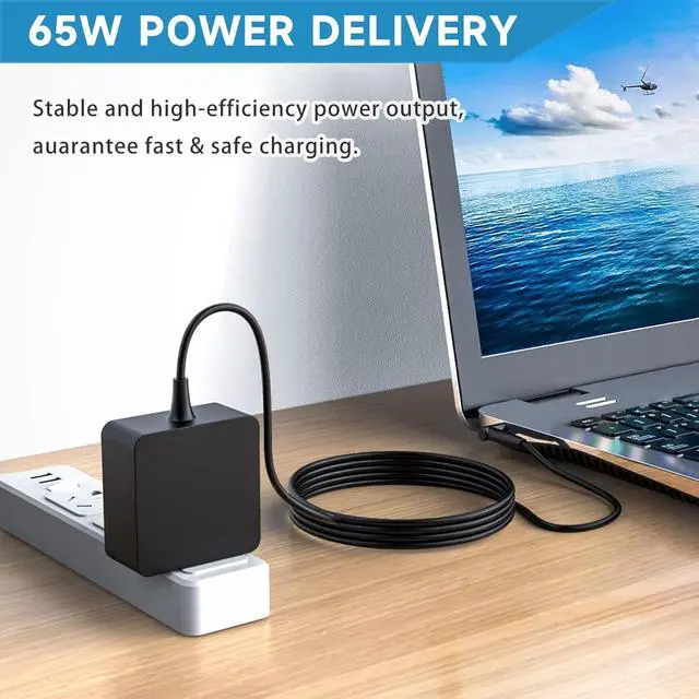 Alt view image 5 of 7 - 65W 45W Laptop Charger Compatible with  Vivobook 14 15 17 Flip 14 15 S13 S14 S15 Go 12 14 15 X510UR X515 X515J X515E X515M X515MA X415JA X415EA F513EA F513E Adapter Power Supply Cord