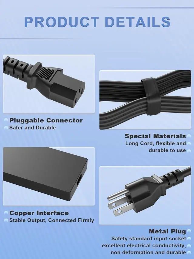 Alt view image 7 of 7 - New 330W Slim GaN Charger AC Adapter Compatible with  Legion 9 16IRX8 16IRX9 Legion Pro 7 16IRX9H 16IRX8H 16ARX8H 16IRX8 RTX 4060 4070 4080 4090 Gaming Laptop ADL330SDC3A