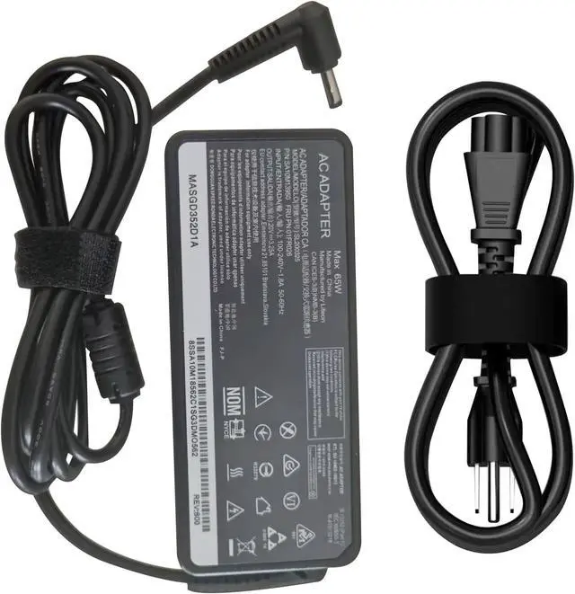 Alt view image 2 of 4 - 65W AC Charger for  IdeaPad 1 3 5 Flex 4 5 6 1470 1480 1570 1580 Ideapad 110 330 330s 510 520 530s 710s S145 S340 Yoga 710 720 510 V14 V15 Laptop Adapter Power Supply