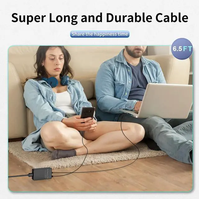 Alt view image 6 of 7 - Surface Pro Laptop Charger 65W Power Adapter for Microsoft Surface Pro 3/4/5/6/7/8/9/X Windows Surface Laptop 6/5/4/3/2/1 Surface Book 3/2/1 Surface Go Tablet 6.5FT Power Cord