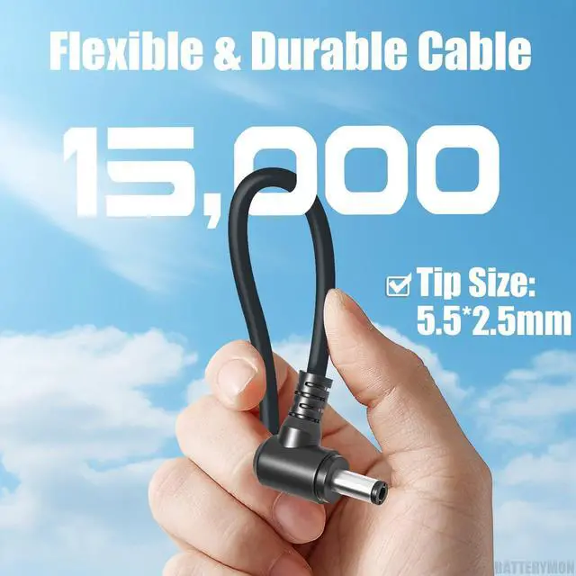 Alt view image 5 of 6 - 15.6V 7.05A 110W AC Adapter Charger Compatible with Panasonic-Toughbook FZ-55 CF-54 CF-54C CF-53 CF-52 CF-52R CF-33 CF-31 CF-19 CF-D1 CF-AA5713A M2 CF-AA5713A M1 Toughbook Laptop Power Cord