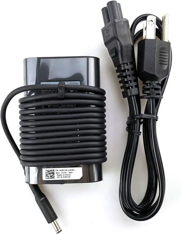Alt view image 2 of 7 - 45W OEM 4.5mm Tip AC Charger Compatible with  XPS 12 9Q23 9Q33 XPS 13 L321X L322X 9333 9343 9350 9360 9370 Inspiron 11 3000 13 5000 7000 14 3000 5000 7000 15 3000 5000 7000 Series Laptop