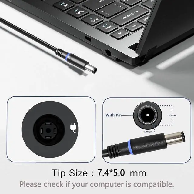 Alt view image 5 of 7 - 240W 180W Laptop Charger Compatible with  Alienware M15 R3 R4 R7 R6 R5 M17 R5 R4 R3 15 R3 R2 17 R3 G15 G16 G7 G5 G3 Series Precision 7730 M17 X15 X17 X16 Gaming Laptop AC Power Adapter-7.4*5.0MM