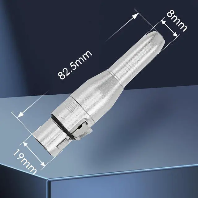 Alt view image 5 of 7 - XLR 3 Pin Female to 1/4 6.35mm Female Jack Socket Audio Adapter Professional Grade Conversion Adapters Audio Cable Mic Cord Adapter Plug Silver 2-Pcs