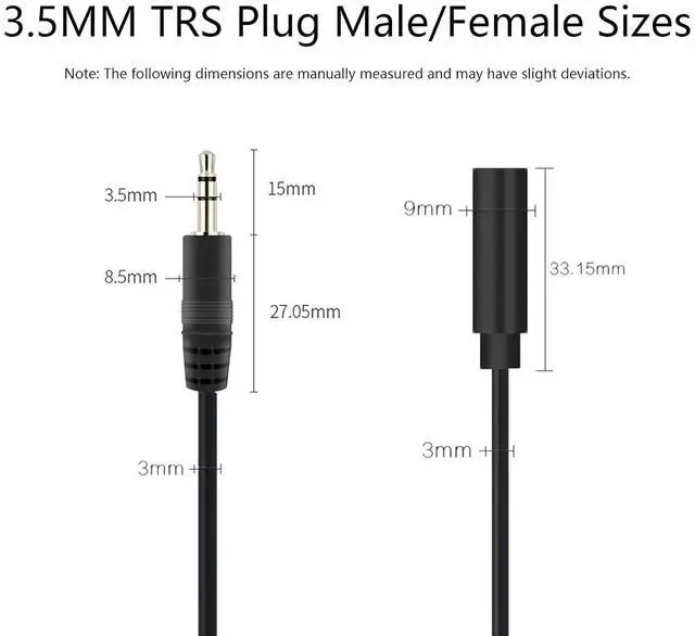 Alt view image 3 of 7 - Short 0.3M/1FT 3.5mm Replacement Repair Plug Jack TRS 3 Pole Stereo Male Plug 1PCS 3.5mm Male Plug to Bare Wire Open End Cable