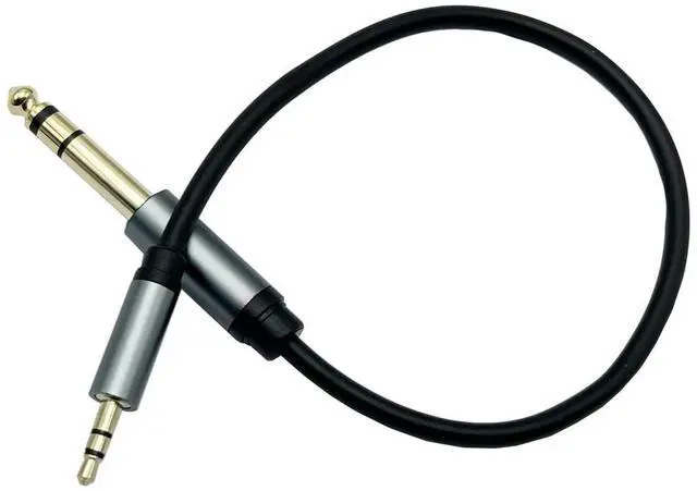 Alt view image 6 of 7 - 3.5mm to 6.35mm Stereo Audio Cable 1Feet  2Pack 1/4 Male to 1/8 Male TRS Bidirectional Stereo Audio Cable Jack for Guitar iPod Laptop Home Theater Devices Speaker and Amplifiers