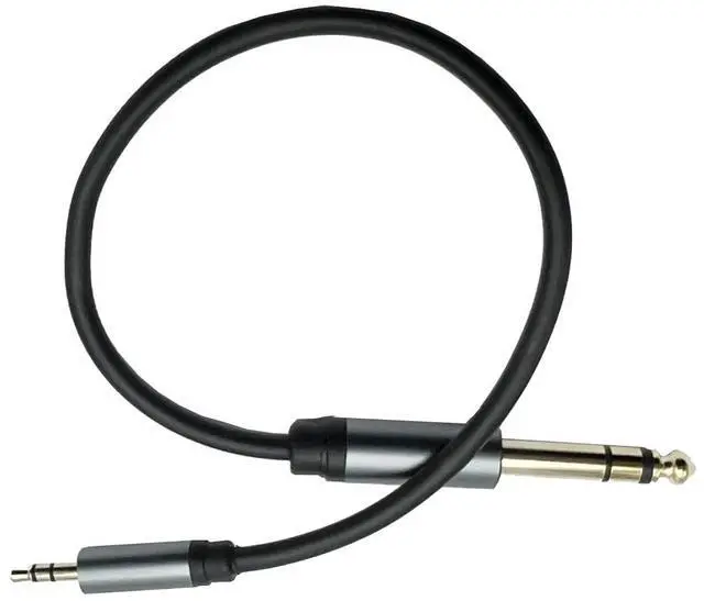 Alt view image 7 of 7 - 3.5mm to 6.35mm Stereo Audio Cable 1Feet  2Pack 1/4 Male to 1/8 Male TRS Bidirectional Stereo Audio Cable Jack for Guitar iPod Laptop Home Theater Devices Speaker and Amplifiers