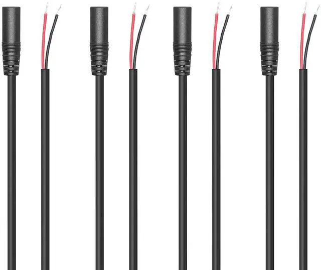 Main image of Replacement 3.5mm Female Jack to Bare Wire Open End 1/8 TS 2 Pole Stereo Audio Cable for Audio Equipment Installed or Earphone Microphone Cable Repair 1M(4 Pack)