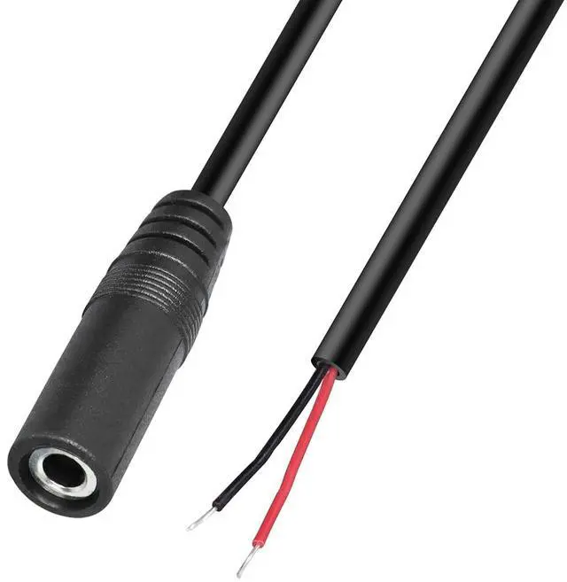 Alt view image 4 of 7 - Replacement 3.5mm Female Jack to Bare Wire Open End 1/8 TS 2 Pole Stereo Audio Cable for Audio Equipment Installed or Earphone Microphone Cable Repair 1M(4 Pack)