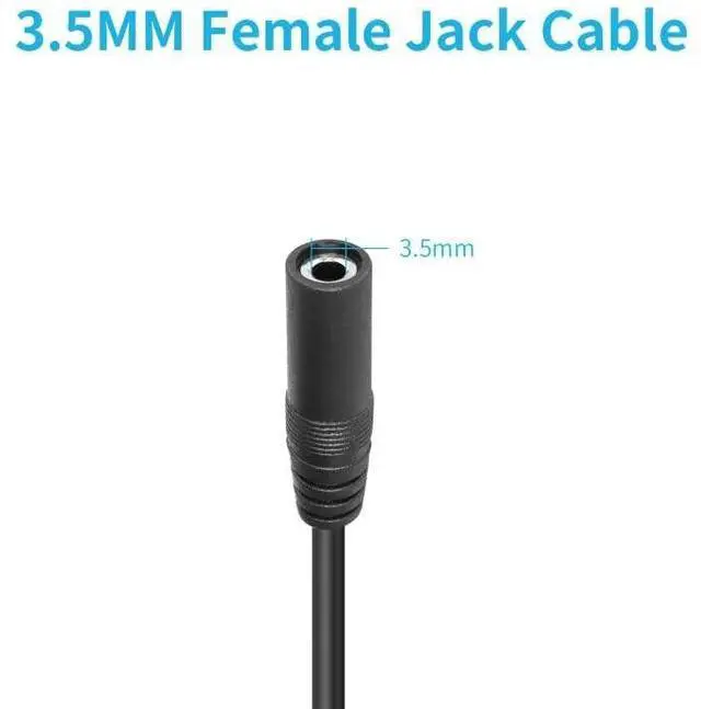 Alt view image 5 of 7 - Replacement 3.5mm Female Jack to Bare Wire Open End 1/8 TS 2 Pole Stereo Audio Cable for Audio Equipment Installed or Earphone Microphone Cable Repair 1M(4 Pack)