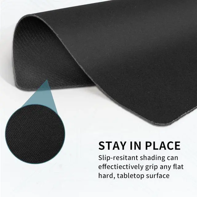 Alt view image 6 of 7 - 5 Pack Mouse Pad Ultra-Smooth Gaming Mousepad Non-Slip Rubber Base Waterproof Mousepads Bulk Wireless Mouse Mat for Desk Laptop PC & Office Portable Mat 9 * 7 inch (Black)