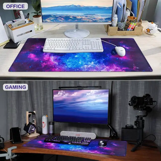 Alt view image 7 of 7 - Gaming Mouse Pad 31.5x15.7inch Large Extended Mousepad Big Computer Desk Mat for Keyboard and Mouse Full Desk Mouse Mat with Non-Slip & Rubber Base