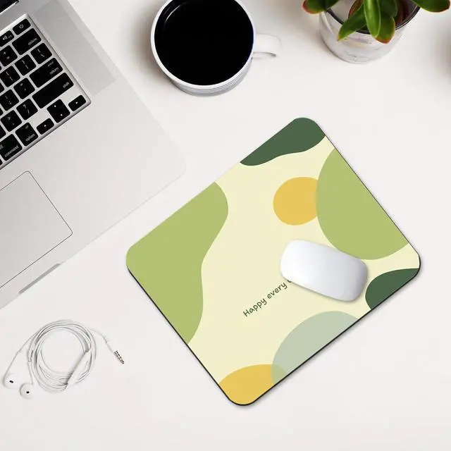 Alt view image 5 of 7 - Mouse Pad Non-Slip Washable Waterproof Computer Mousepad. Cute Minimalist Portable Design with Premium Washable Cloth and Stitched Edges Mouse pad 9.5x7.9 inches (A323)