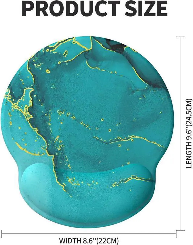 Alt view image 7 of 7 - Mouse Pad with Wrist Rest Comfortable Computer Mousepad with Gel Wrist Support Smooth Surface and Non-Slip PU Base for Pain Relief Laptop Office & Home (Calm Lake)