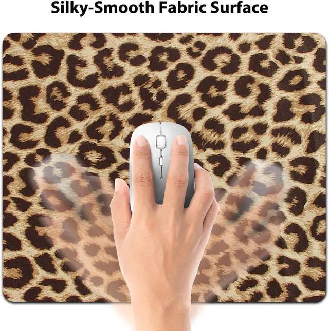 Alt view image 3 of 6 - Retro Leopard Print Pattern Mouse Pad Abstract Vintage Seamless Repeating Design Mice Mat Desk Decor Accessories for Office Laptop