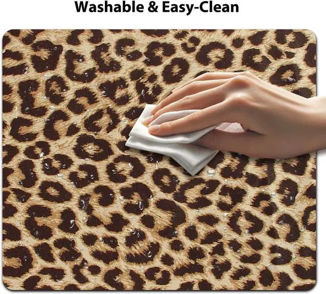 Alt view image 5 of 6 - Retro Leopard Print Pattern Mouse Pad Abstract Vintage Seamless Repeating Design Mice Mat Desk Decor Accessories for Office Laptop