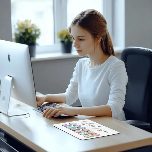 Alt view image 4 of 7 - Inspirational Christian Mouse Pad - God Says You are Mousepad Motivational Christian Office Mouse Pad Bible Verse Desk Mousepad Gifts for Employees Coworker Gifts 9.5x8 Inches