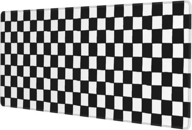 Main image of Black and White Checkered Gaming Mouse Pad Large Mouse Pad for Desk Mat XXL XL Mousepad Big Keyboard Pad Office Desk Accessories Decor
