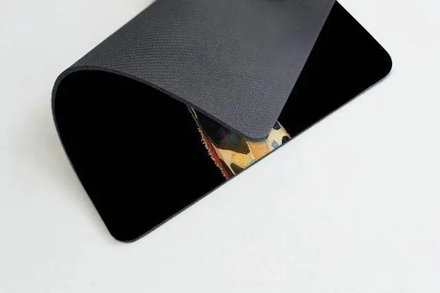 Alt view image 3 of 4 - Square Mouse Pad Colorful Artistic Giraffe-1 Gaming Mouse Pads for Desk Soft Computer Waterproof Non-Slip Mouse Mat