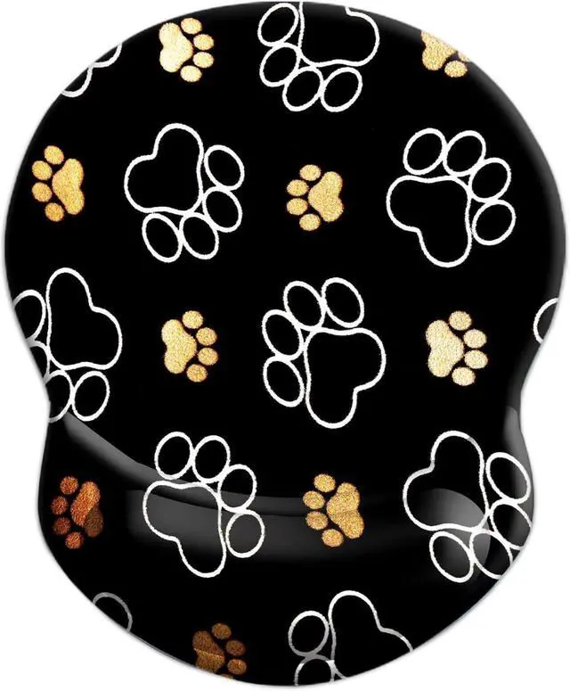 Main image of Ergonomic Wrist Support Mouse Pad - Comfortable Computer Mouse Pad with Non-Slip PU Base for Home Office Working Gaming (Cute Dog Paw)