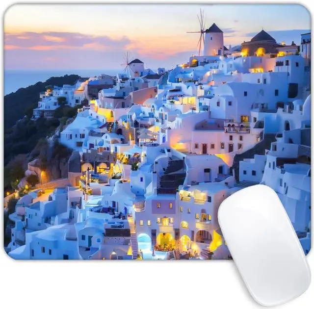 Main image of Square Mouse Pad Greek Architecture Gaming Mouse Pads for Desk Soft Computer Waterproof Non-Slip Mouse Mat