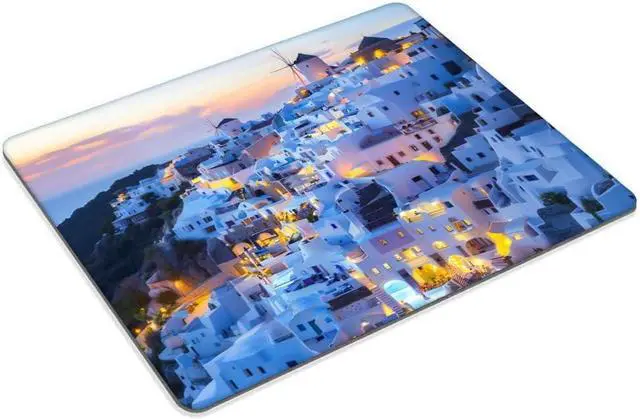 Alt view image 2 of 4 - Square Mouse Pad Greek Architecture Gaming Mouse Pads for Desk Soft Computer Waterproof Non-Slip Mouse Mat