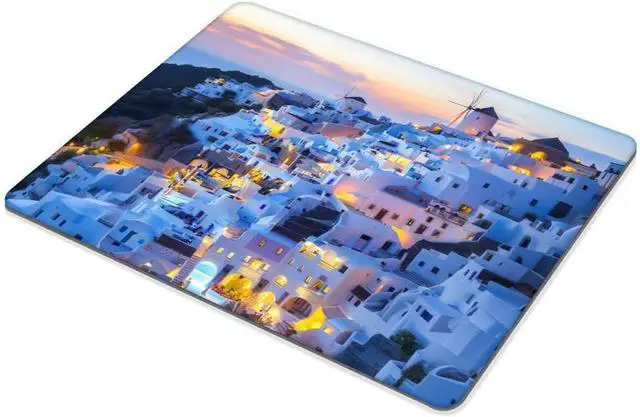 Alt view image 4 of 4 - Square Mouse Pad Greek Architecture Gaming Mouse Pads for Desk Soft Computer Waterproof Non-Slip Mouse Mat