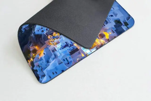 Alt view image 3 of 4 - Square Mouse Pad Greek Architecture Gaming Mouse Pads for Desk Soft Computer Waterproof Non-Slip Mouse Mat