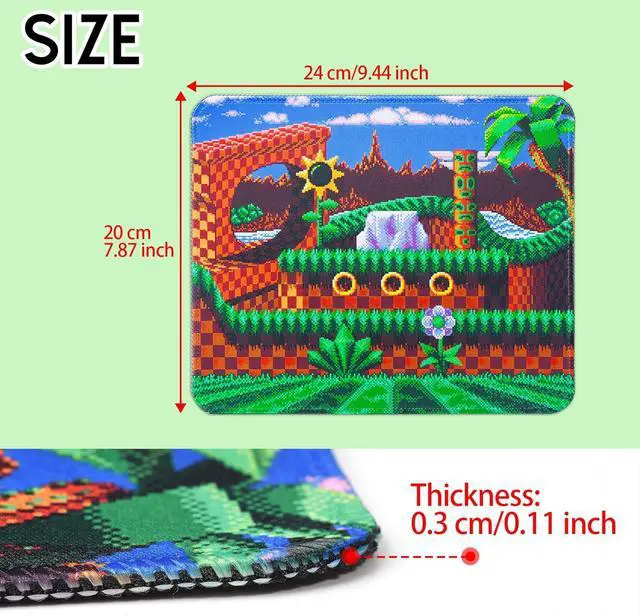 Alt view image 2 of 7 - Grassland Gaming Mouse Pad Classic Collection Mouse Pad with Non-Slip Rubber Base Stitched Edge Mouse Pads for Desk Computers Laptop Office 7.9×9.5 in