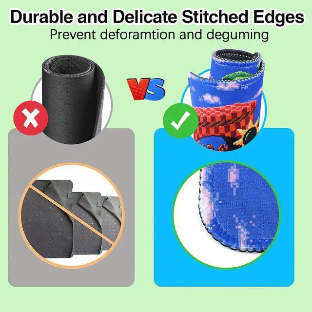 Alt view image 5 of 7 - Grassland Gaming Mouse Pad Classic Collection Mouse Pad with Non-Slip Rubber Base Stitched Edge Mouse Pads for Desk Computers Laptop Office 7.9×9.5 in