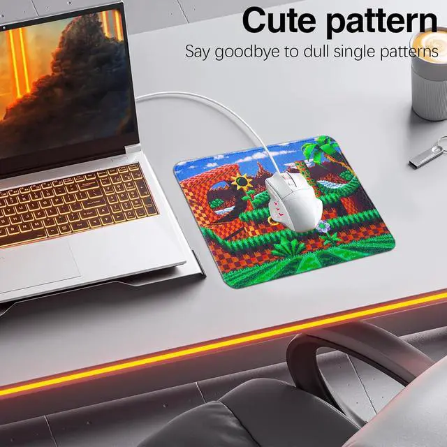 Alt view image 6 of 7 - Grassland Gaming Mouse Pad Classic Collection Mouse Pad with Non-Slip Rubber Base Stitched Edge Mouse Pads for Desk Computers Laptop Office 7.9×9.5 in