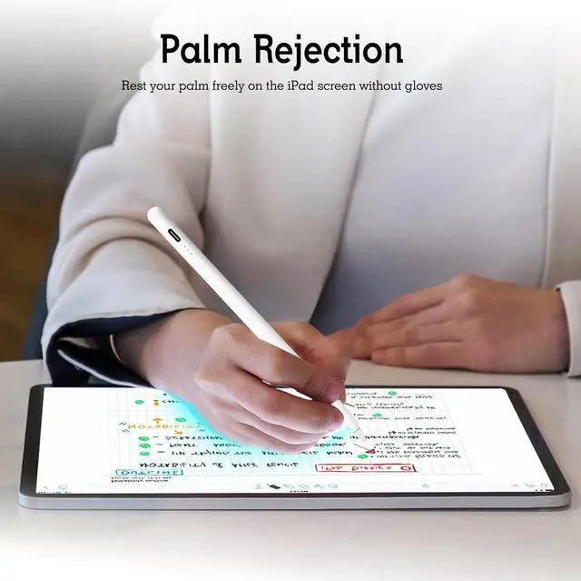 Alt view image 6 of 7 - Stylus Pen for iPad 11th & 10th Gen - 2X Faster Charging Tilt & Palm Rejection Works with iPad Pro 12.9/11/M4 Air 5/M2 Mini 6 iPad 6th-11th Gen (2018-2025)