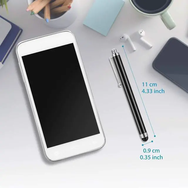 Alt view image 3 of 6 - 36 Pcs Stylus Pen for Universal Capacitive Touch Screens Devices Stylus Pen Compatible with Tablet for Classroom Travel Olders Friendly(Black)