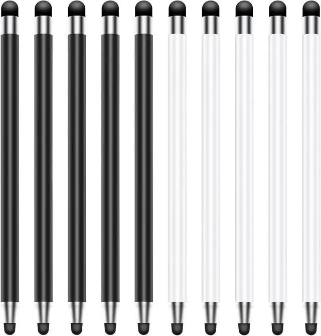 Main image of Stylus Pen for Touchscreen 10PCS High Precision and Sensitivity Stylus Pen for iPad/iPhone//Android and Tablets Compatible with All Capacitive Touch Screen (10-Pack (Black/White))