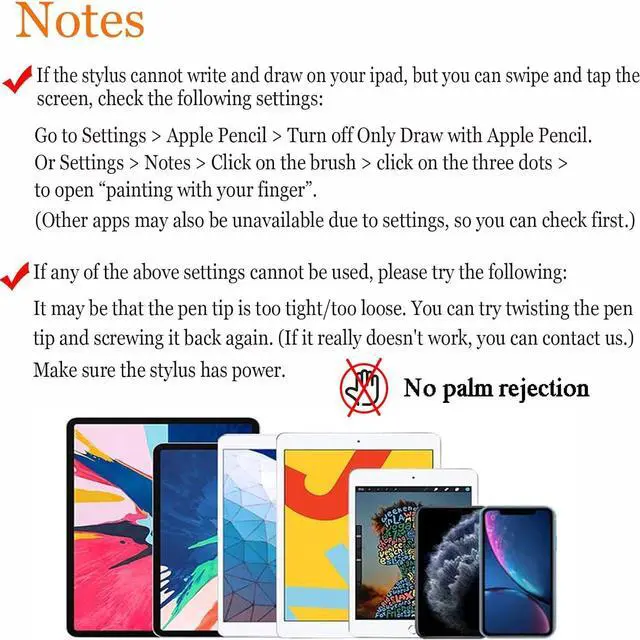 Alt view image 2 of 6 - Active Stylus Pens for Touch Screens Rechargeable Universal iPad Pencil Pen for iPad/iOS/Android/iPad Air/Pro/Mini/iPhone// and More