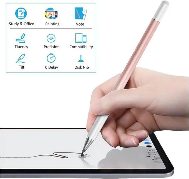 Alt view image 3 of 7 - Stylus Pen for  Galaxy Tab Tab A9+ / A8 / A7 / A7 Lite High Sensitivity & Precision Capacitive Styli Pencil for  iPad/iPad Pro/Fire HD//Surface/All Touch Devices (Black)