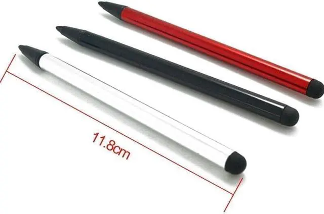 Alt view image 3 of 6 - 2pcs Black Stylus Pens for Touch Screens Stylus Pen Universal Touch Screen Pens All capacitive Touch Screen Devices Capacitive Stylus Compatible for iPad Touch Screen Smartphones
