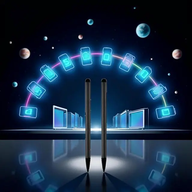 Alt view image 4 of 6 - 2pcs Black Stylus Pens for Touch Screens Stylus Pen Universal Touch Screen Pens All capacitive Touch Screen Devices Capacitive Stylus Compatible for iPad Touch Screen Smartphones