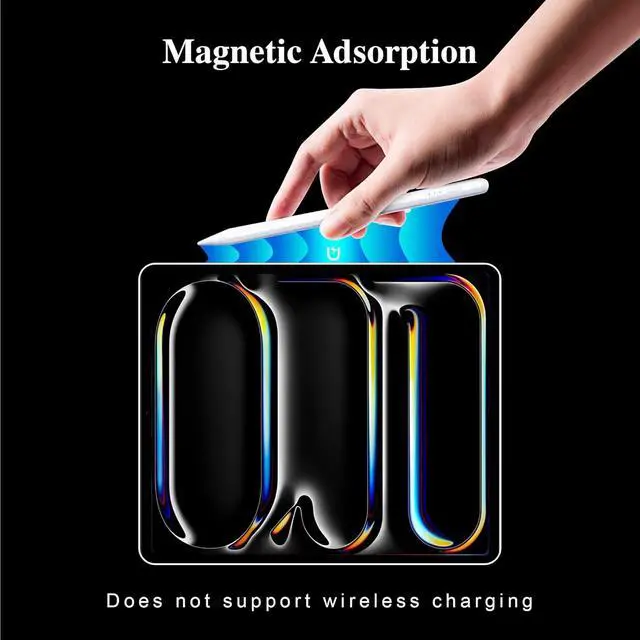Alt view image 5 of 7 - Stylus Pen for iPad 2018-2025 No Lag Tilt Sensitivity Bluetooth Fast Charge for  Pencil with Magnetic Compatible with iPad 11/10/9/8/7/6 Air 3/4/5 Pro 11/12.9/M4 Mini 5/6