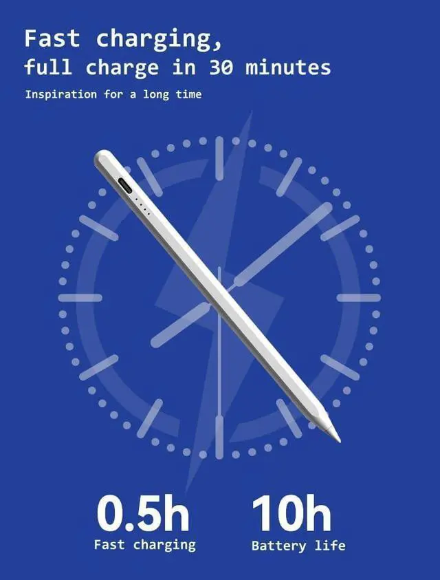 Alt view image 3 of 6 - AMZ Fire Tablet Stylus Pen for AMZ Fire HD 10 Pen Fire Max 11 Pen Fire HD 8 Pen Tablets Touch Screen S Pen (White)