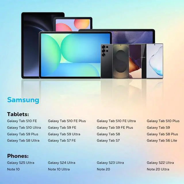 Alt view image 3 of 7 - Galaxy Tab S10 S9 FE S Pen for  Galaxy Tab S6 Lite/S7/S8/S9/S10 S Pen Replacement + Free 5 Tips for  Galaxy Tab S6 Lite Pen Black