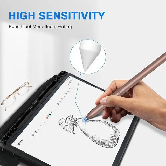 Alt view image 6 of 7 - 10 PCS Tips/Nibs Replacement for  Galaxy Tab S9/S9FE+/S9 Ultra S8/S8+/S8 Ultra S7/S7+/S7 FE S6/S6 Lite Note20/10/10 Plus/10 Lite S21/S22/S23/S24/S25 Ultra S Pen Kindle Scribe Pen